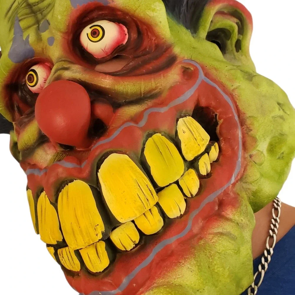 Blobbo Creepy‎ Clown Mask Halloween Horror Prop Costume Party Scary Latex Mask